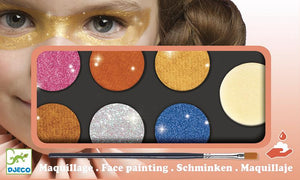DJECO-DJ09232-Maquillaje 6 colores - Metallic