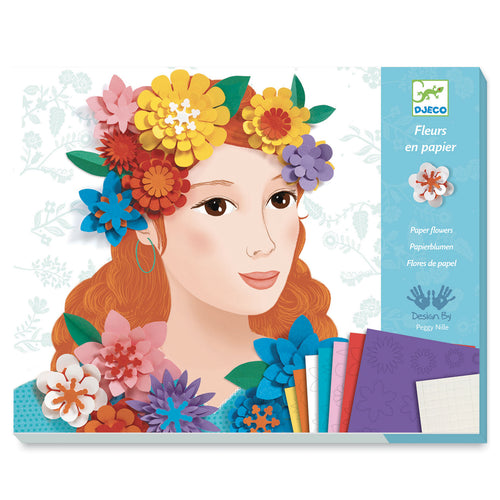 DJECO-DJ09439-Flores de papel - Mujercitas en flores