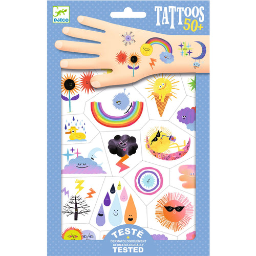 DJECO-DJ09613-Tatuajes - Emojis del clima