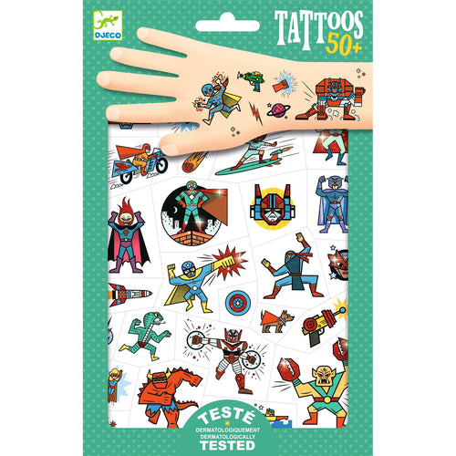 DJECO-DJ09614-Tatuajes - Héroes vs villanos