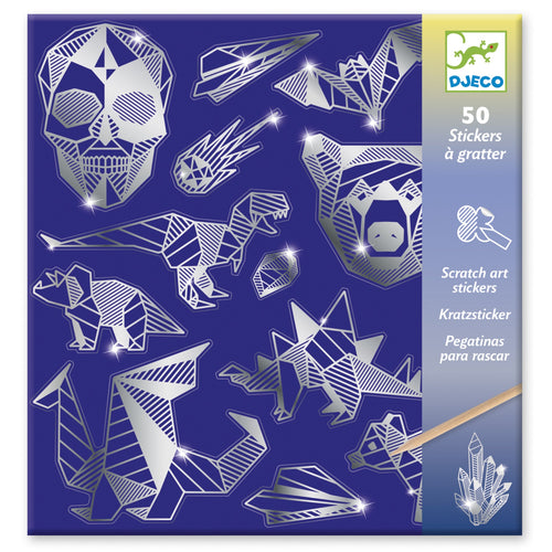 DJECO-DJ09737-Tarjetas para raspar - Metálicos