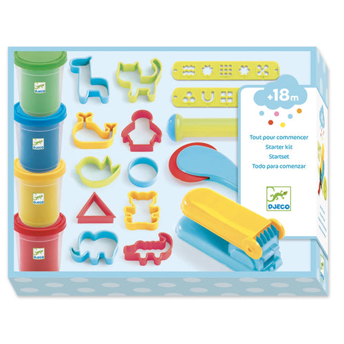 DJECO-DJ09755-Tubos de plastilina y 21 herramientas