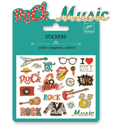 DJECO-DJ09767-Mini stickers - Pop And Rock