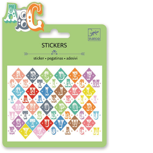 DJECO-DJ09768-Mini stickers - Letras Saloon