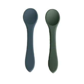 Storki-SFS001-31-Pack de 2 Cucharas de silicona - Verde y celeste