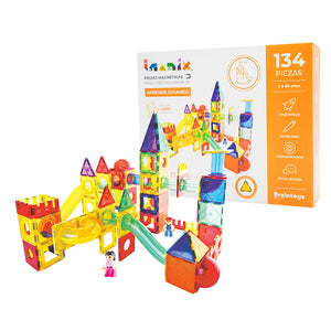 Braintoys-IMA-TOBO134-Imanix Set Tobogán 134 piezas