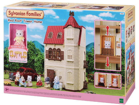 Sylvanian-5400-Casa de la torre Techo Rojo